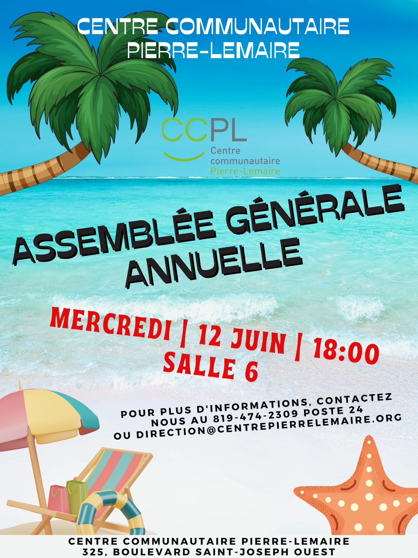 Invitation officielle à l’ASSEMBLÉE GÉNÉRALE ANNUELLE!