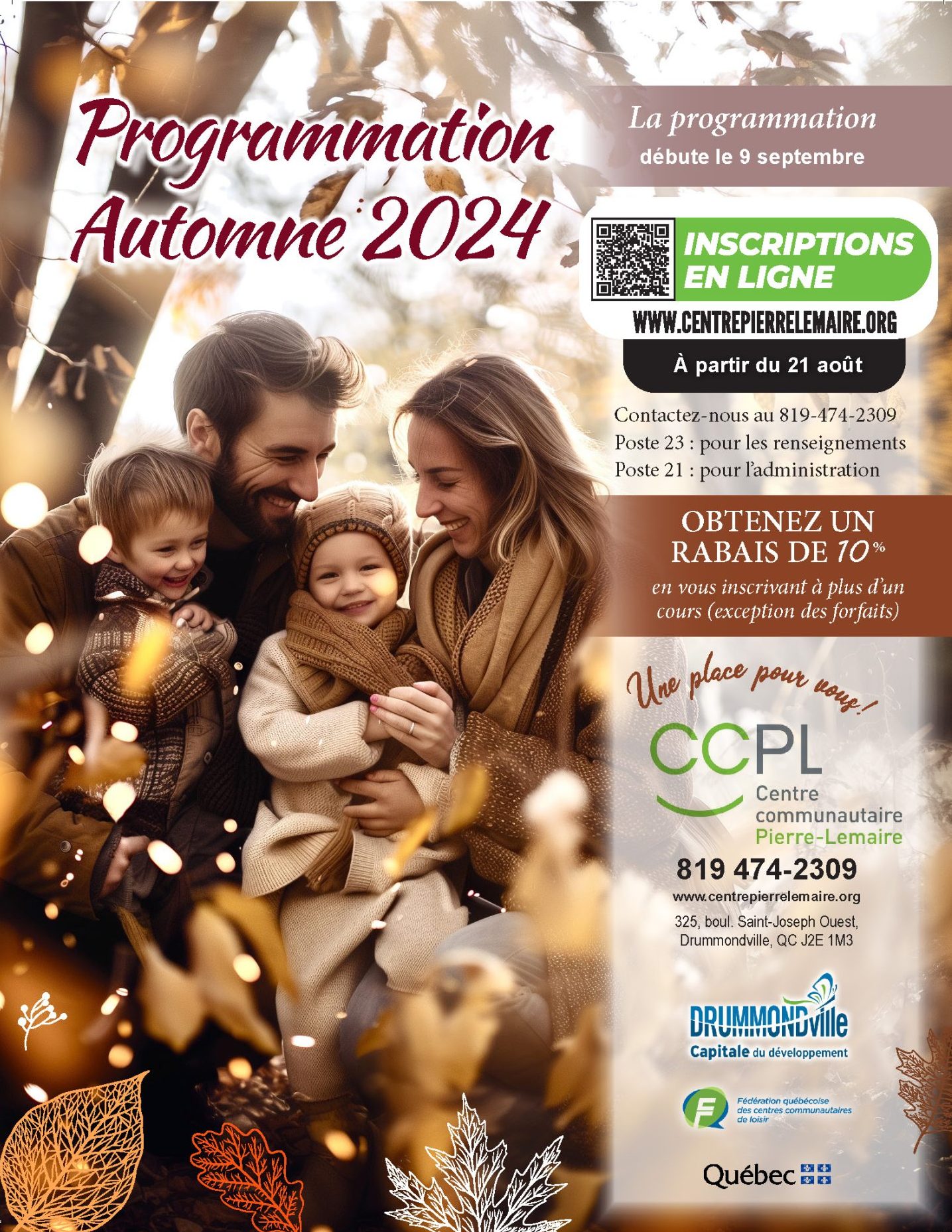 PROGRAMMATION AUTOMNE 2024!